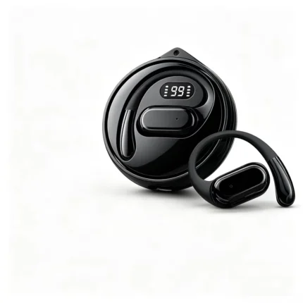 D88 Digital-Display Ear-Hook Earbuds